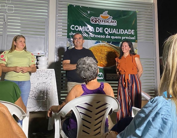 Prefeitura de Sousa contempla o bairro Bela Vista com o Programa 3ª Refeição 